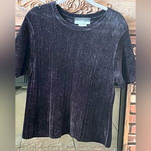 Sag Harbor Dark Knit Top